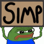 Simp Pepe The Frog Sticker - Simp Pepe The Frog Protest - Discover & Share GIFs.gif