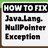 NullPointer Exception